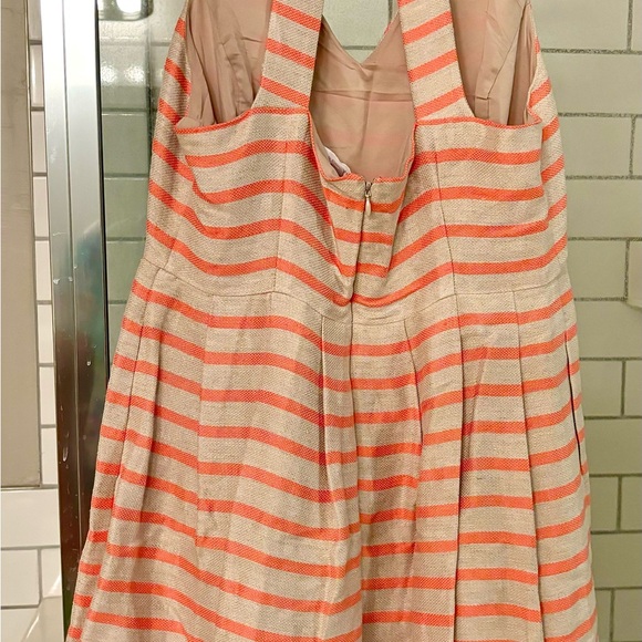 Orange and tan striped Banana Republic sundress - Picture 2 of 4